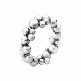 Silver Moonlight Grapes Ring texture-silver-ornament  