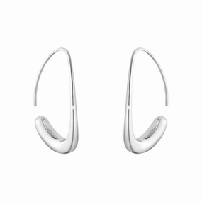 Silver Offspring Earhoops texture-silver-ornament  