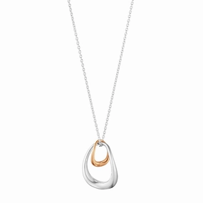 Silver Offspring Two Tone Pendant texture-silver-ornament  