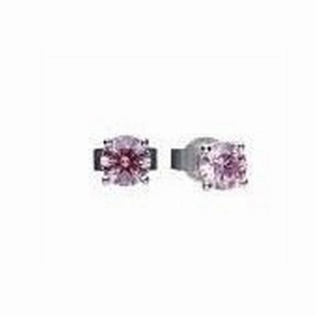 Silver Pink Cz Studs texture-silver-ornament  