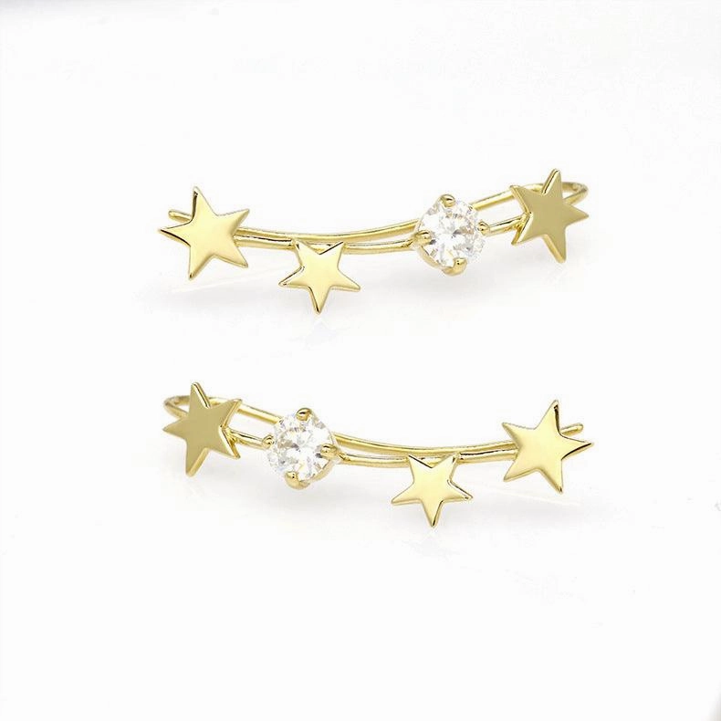 Silver Plated Earrings Fashion Piece