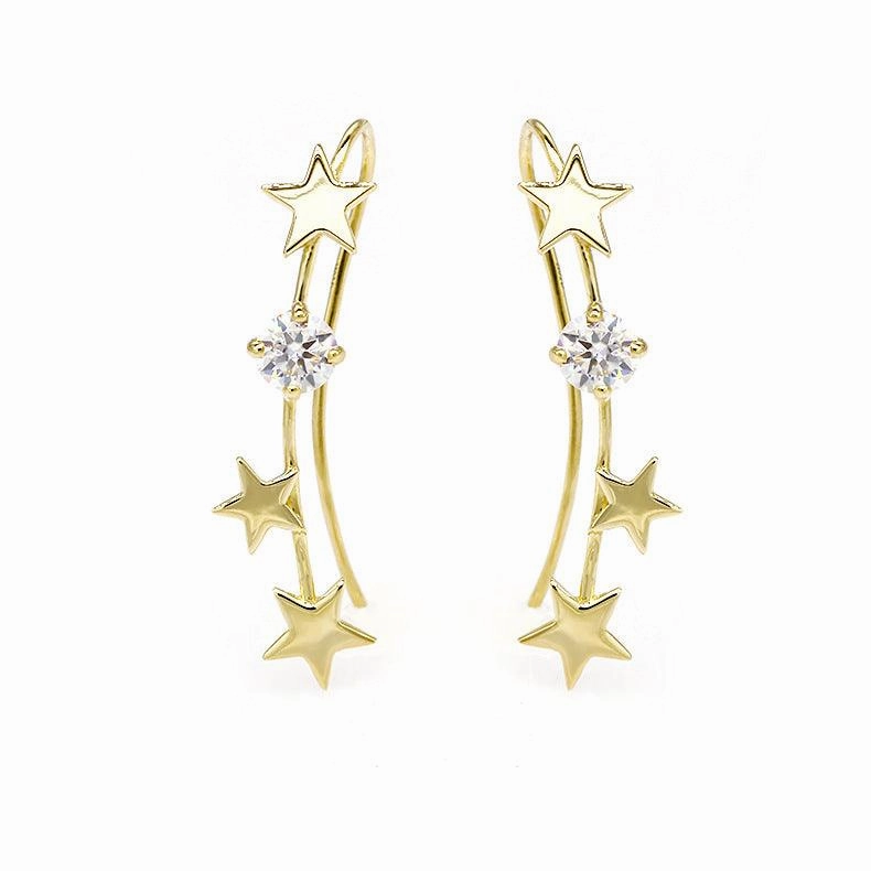 Silver Plated Earrings Fashion Piece