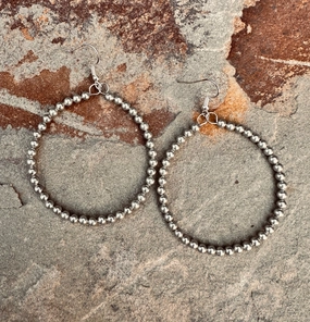 Silver Plated Hoop Earrings texture-rose-gold  