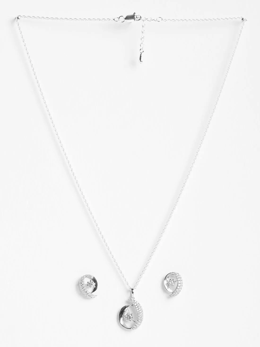 Silver Rosa Jewellery Set