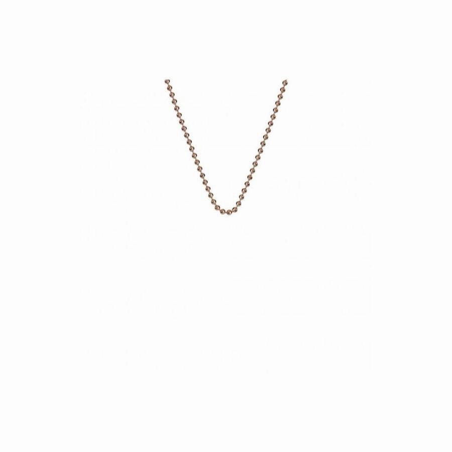 Silver Rose Gold Plated 18' Bead Chain texture-silver-ornament  