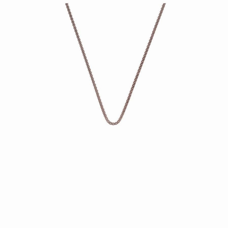 Silver Rose Gold Plated Popcorn Chain texture-silver-ornament  