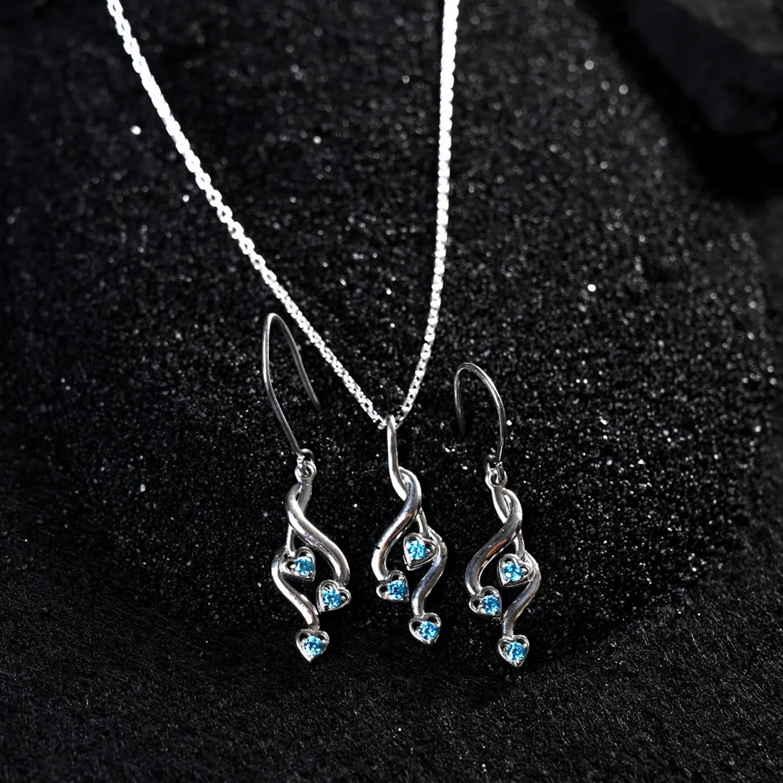 Silver Valentina Jewellery Set