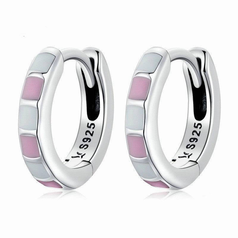 Simple And Stylish Platinum Plated Earrings