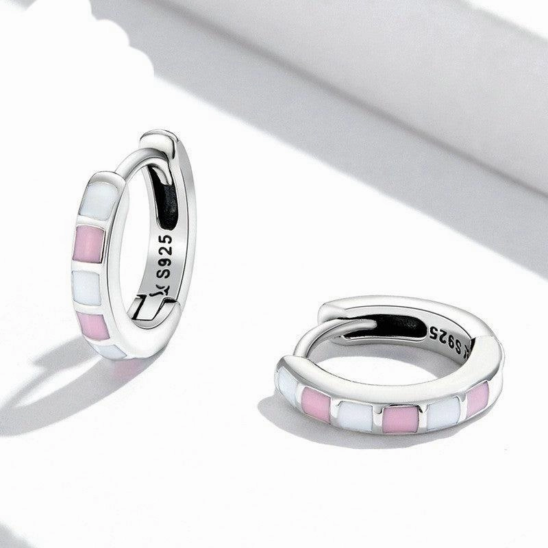 Simple And Stylish Platinum Plated Earrings