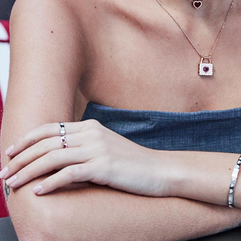 Simple Fashion Niche Design Couple Rings