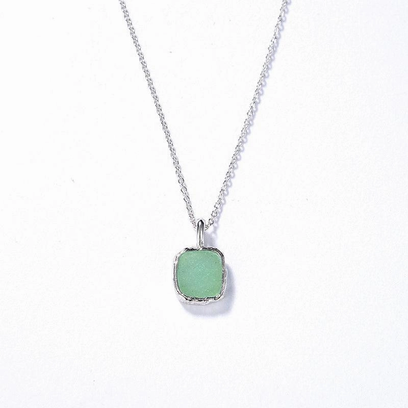 Simple Natural Tianhe Stone Moonlight Necklace