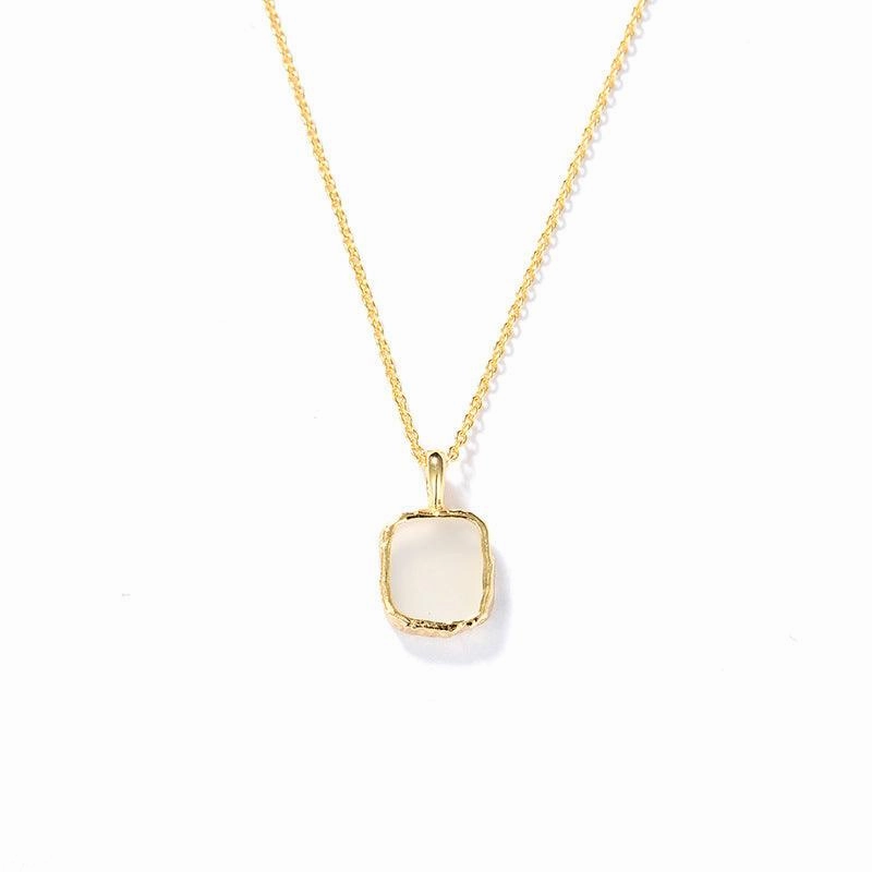 Simple Natural Tianhe Stone Moonlight Necklace