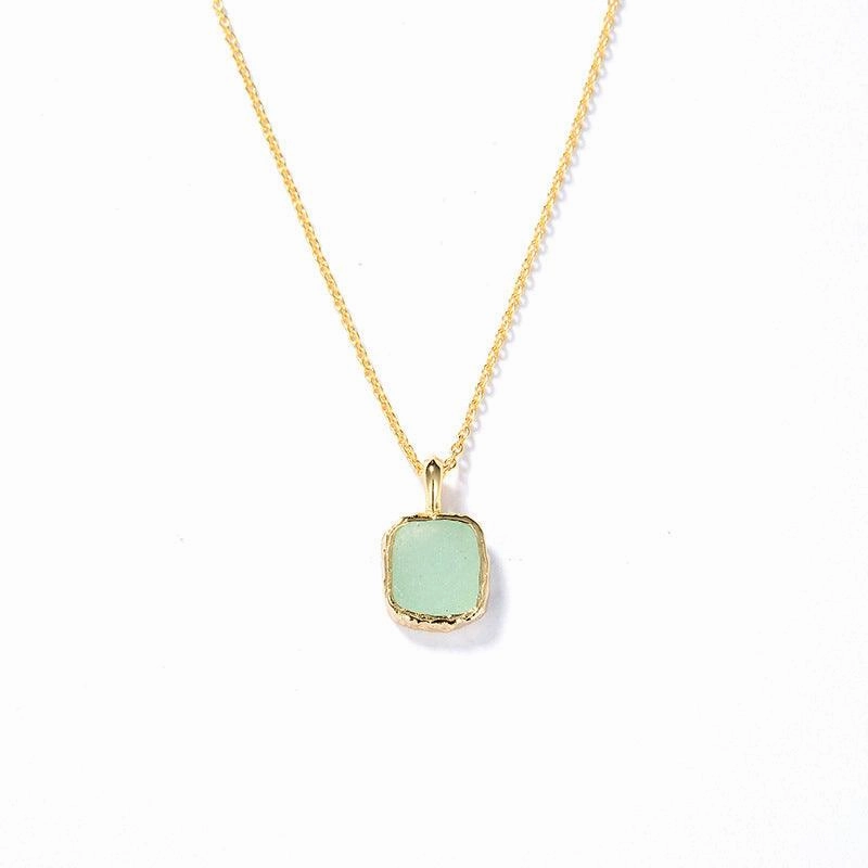 Simple Natural Tianhe Stone Moonlight Necklace