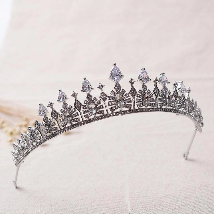 Simple Rhinestone Silver Hair Hoop