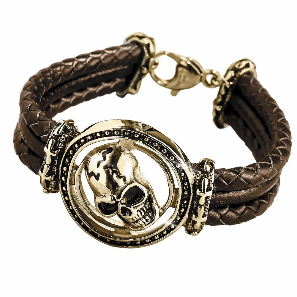 Skull Arena Gold Bracelet 