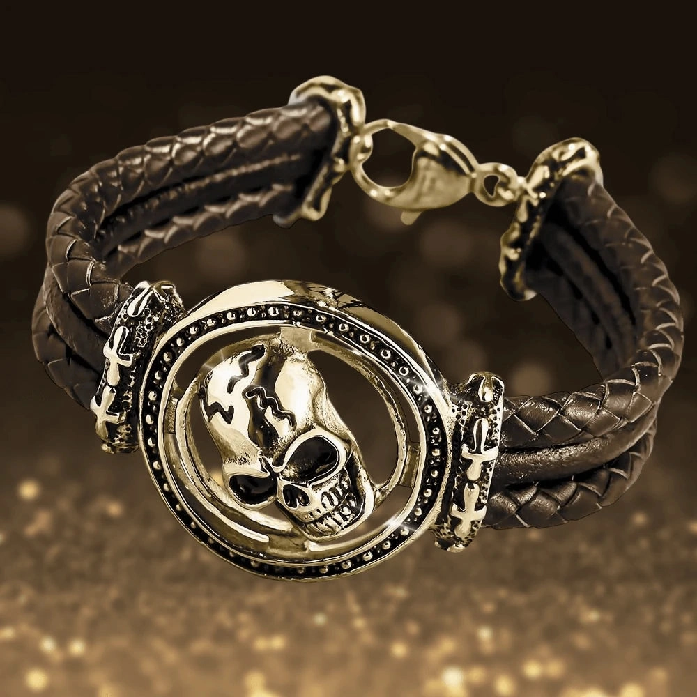 Skull Arena Gold Bracelet