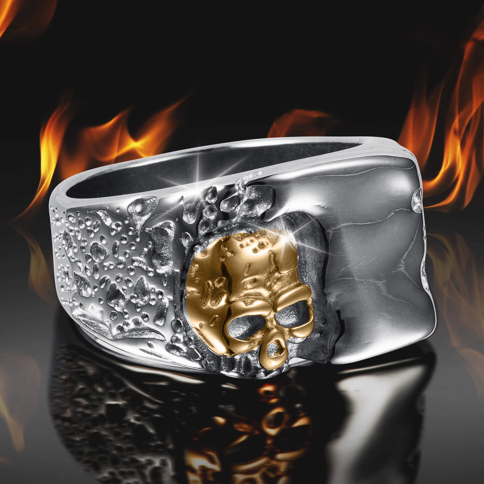 Skull Edge Men's Ring
