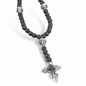 Skull Lava Rosary 