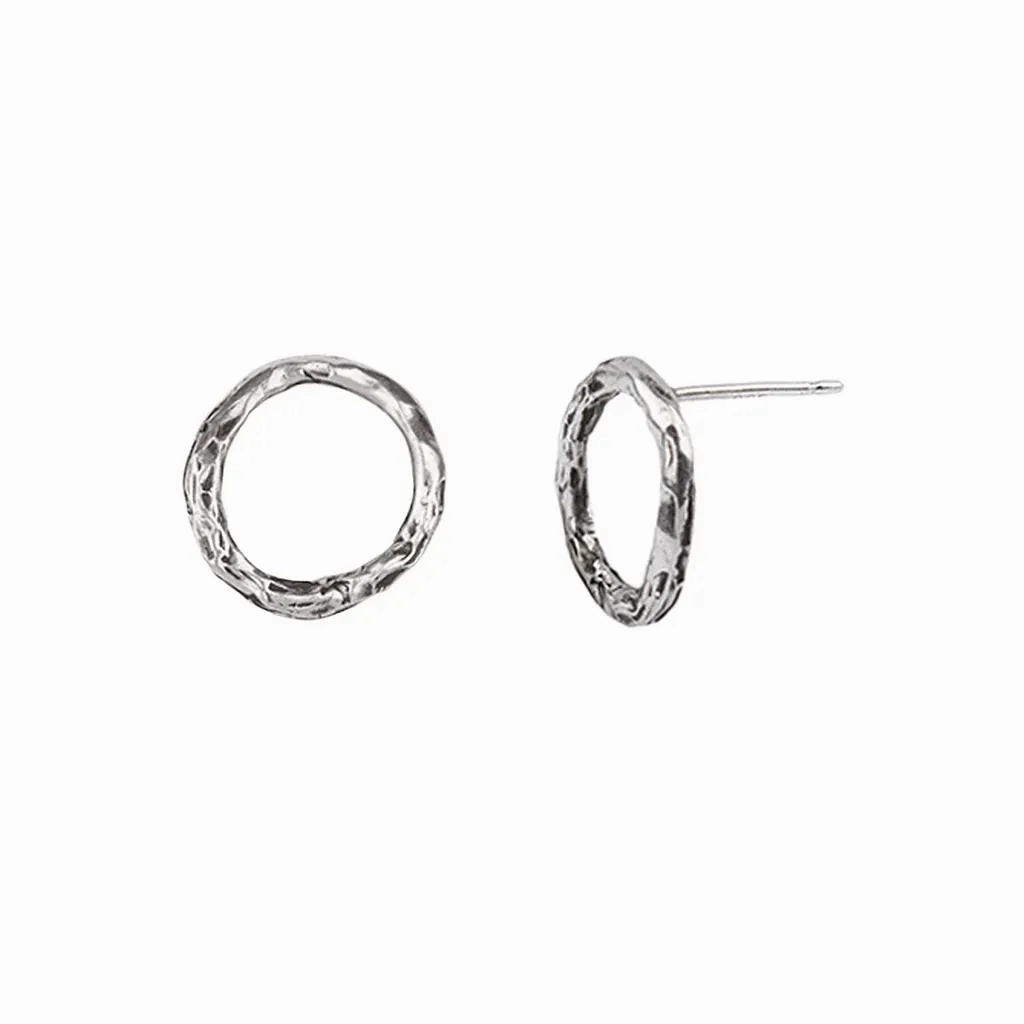 Small Open Circle Studs