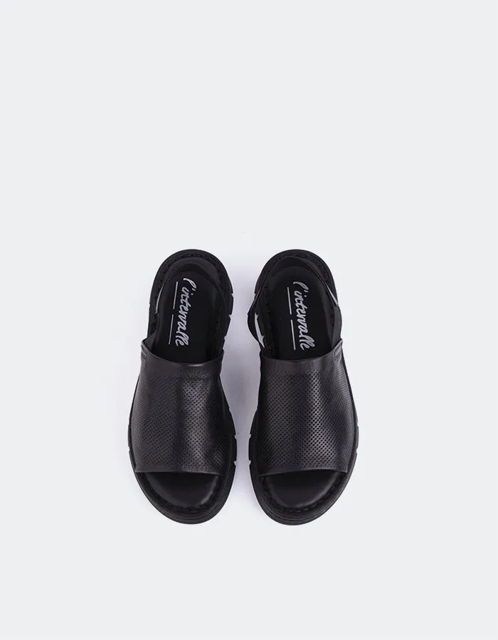 Solihull Leder in Schwarz