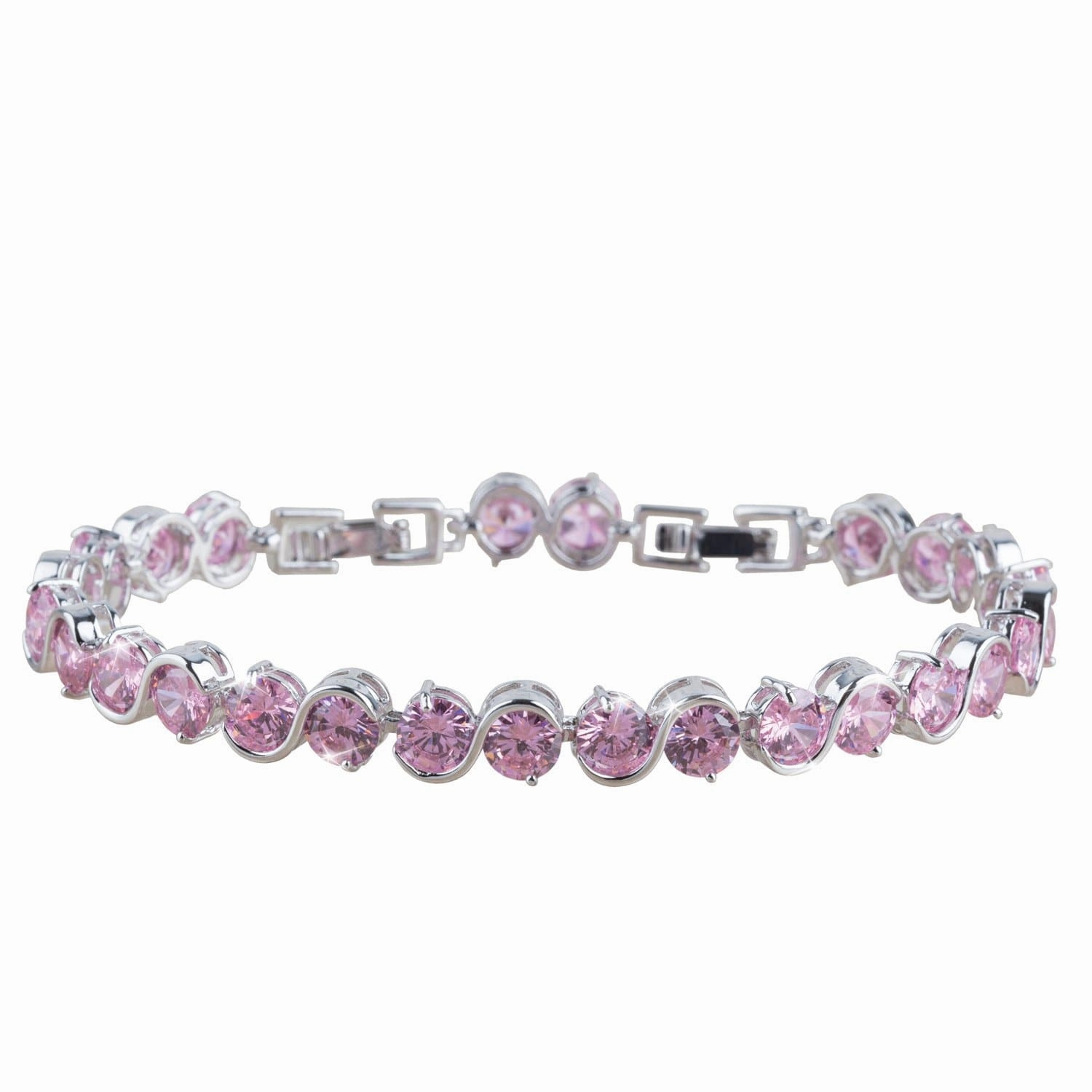 Soprano Pink Rhodium Bracelet hand-chain-bracelet  