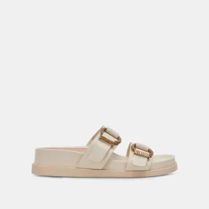 SOYA SANDALEN WEISSES LEDER