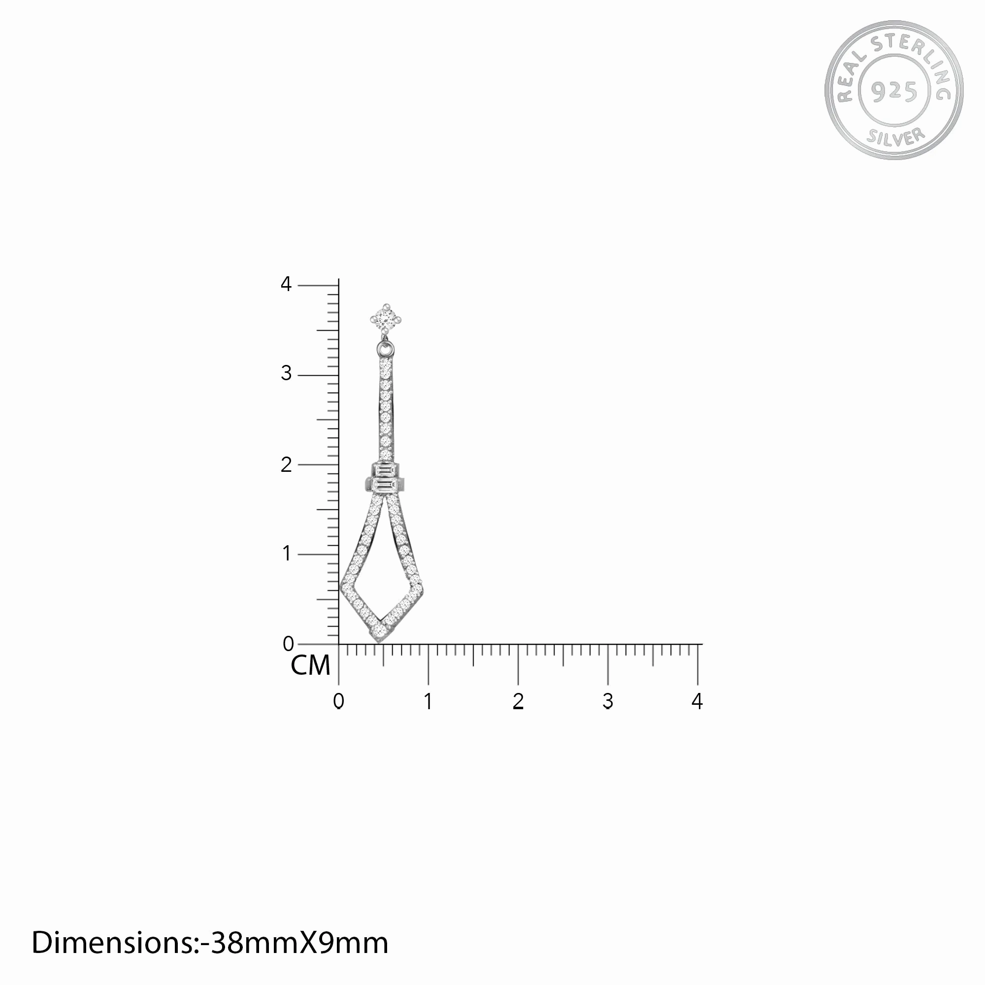 Spear Silver Earrings