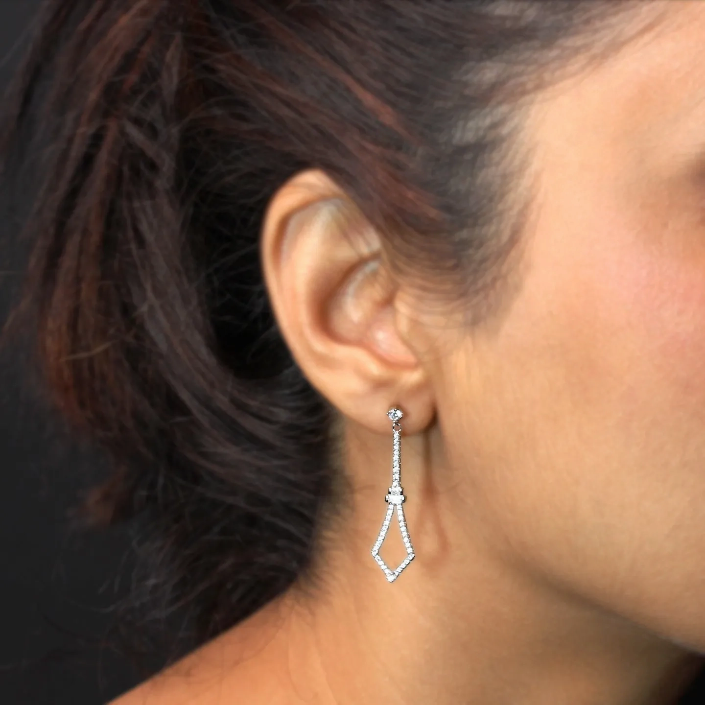 Spear Silver Earrings