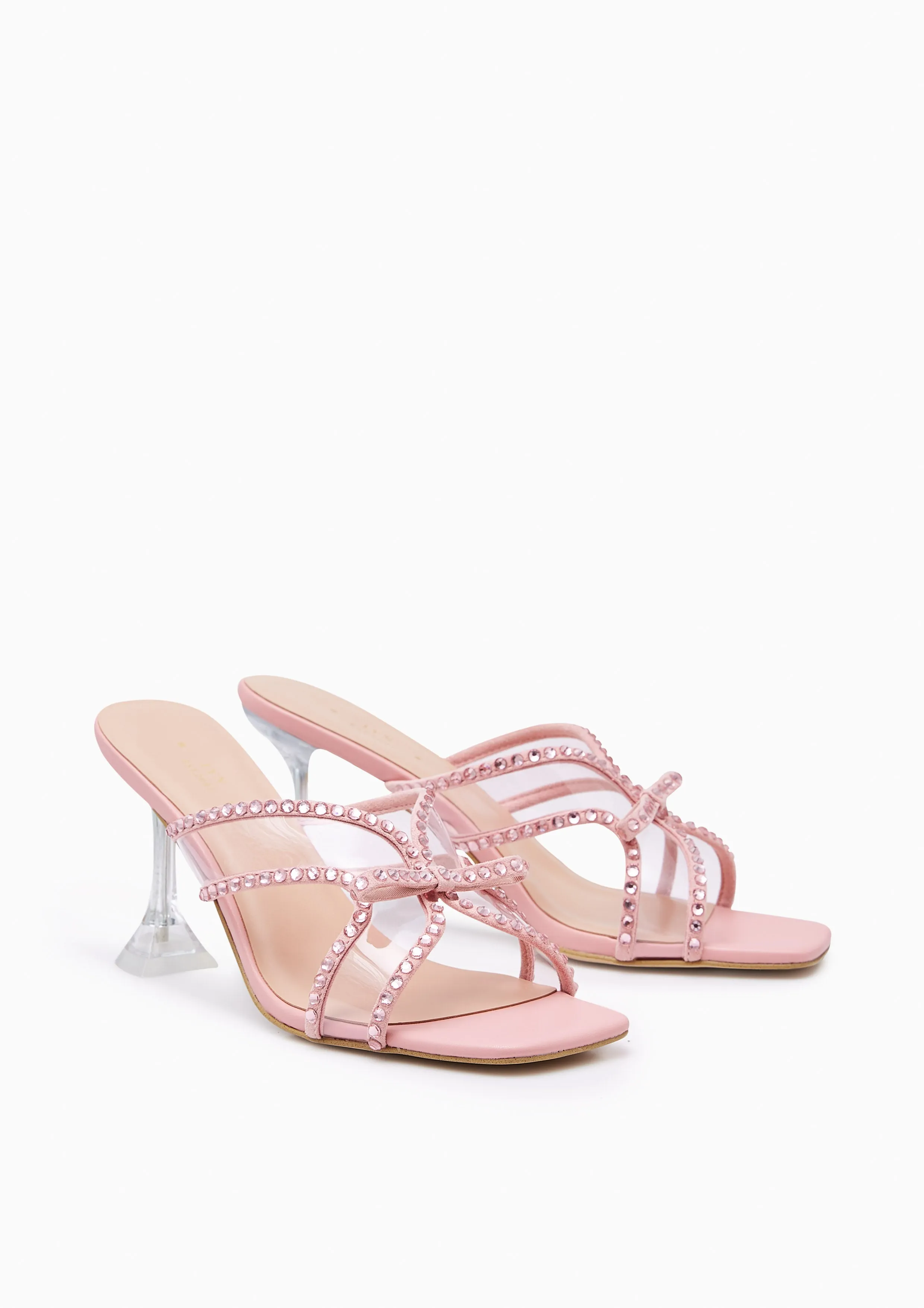 Spencer Absatz Sandalen Pink