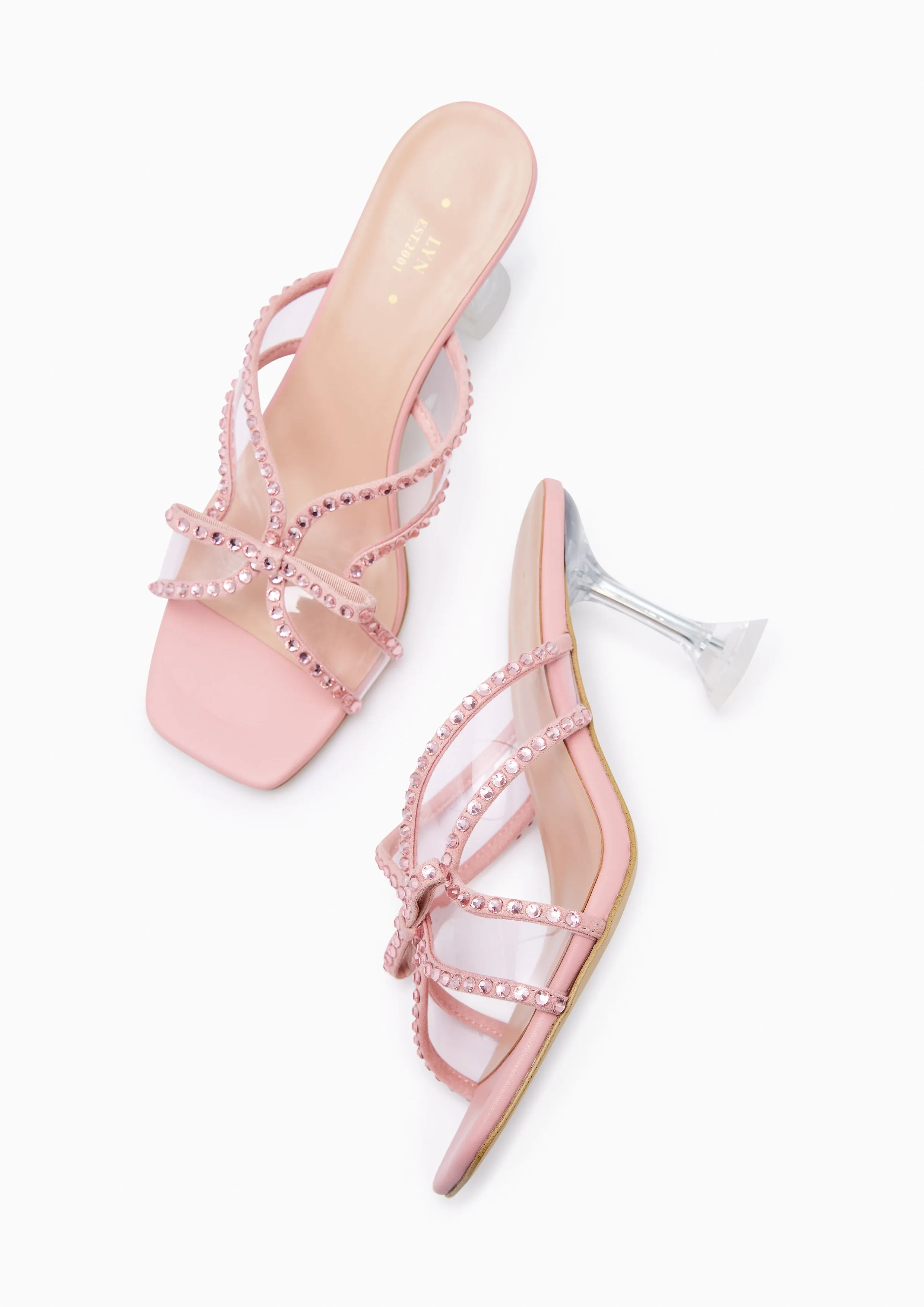 Spencer Absatz Sandalen Pink