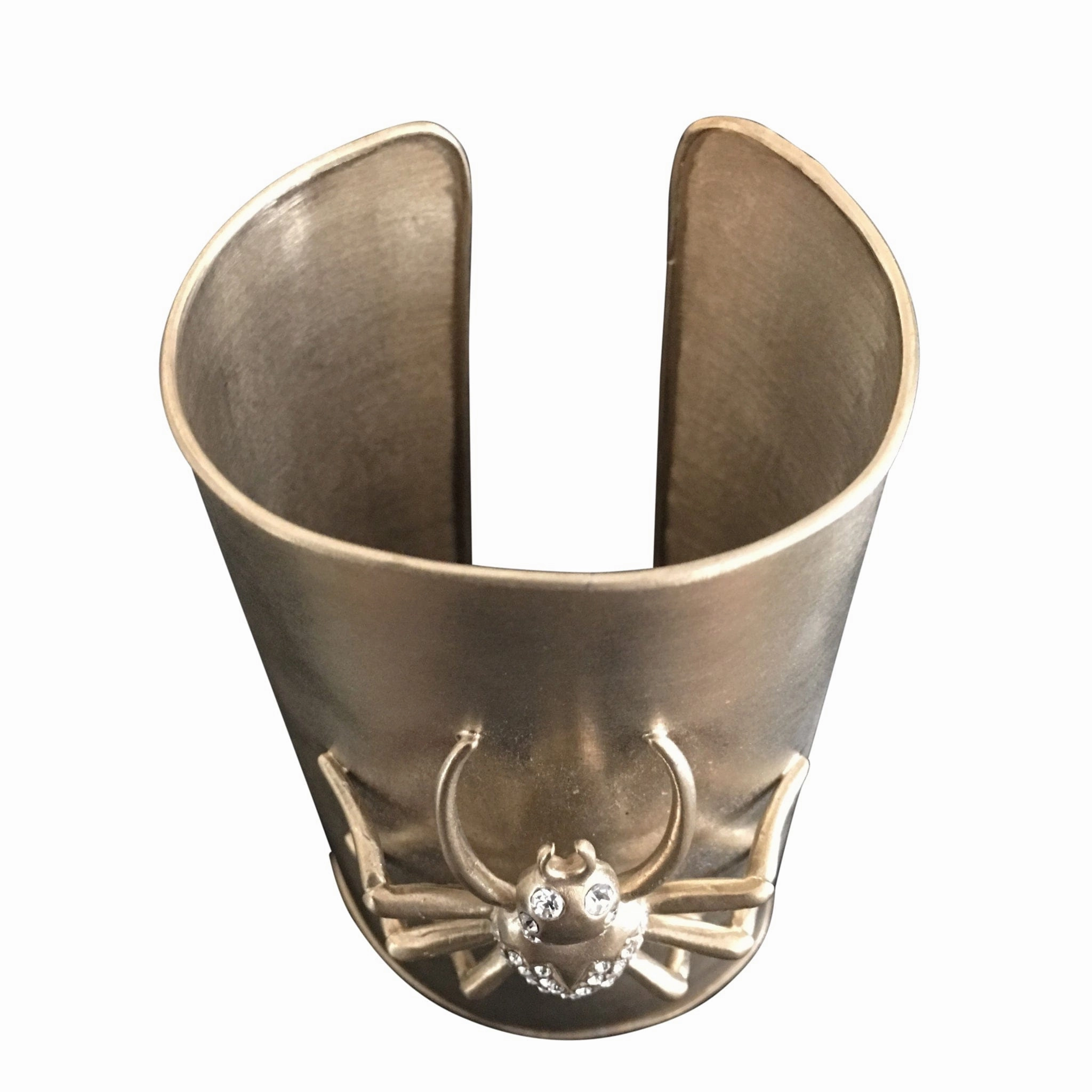 Spider Cuff Embellished With Swarovsky Crystals Satin Bronze Colour