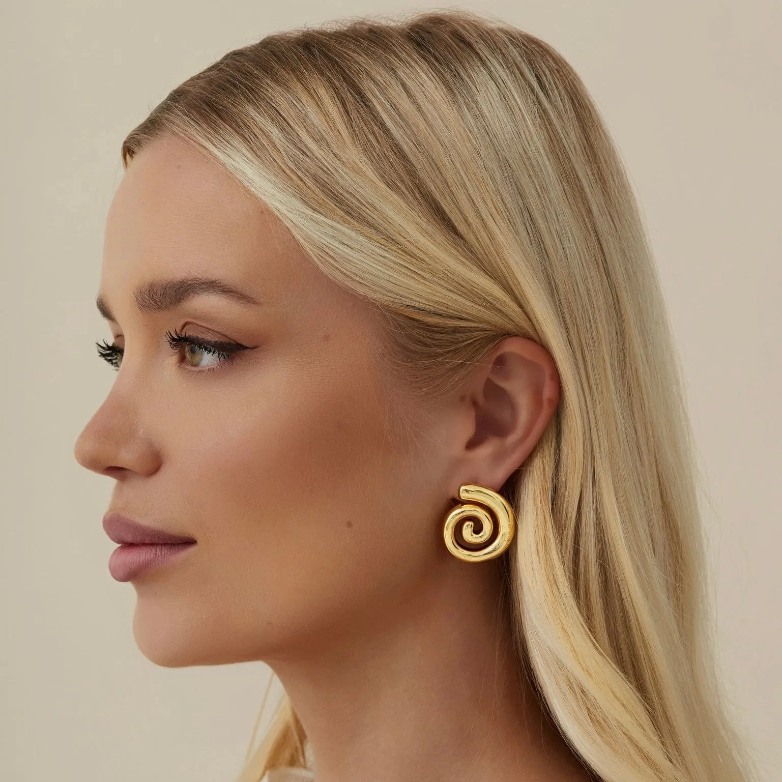 Spiral Stud Earrings