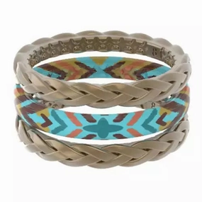 Stackable Katie Van Slyke Groove Ring texture-rose-gold  