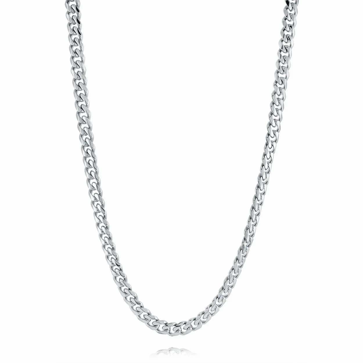 Stainless Steel 6mm Curb Necklace