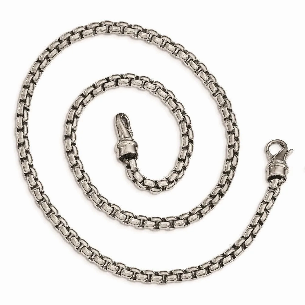 Stainless Steel Polished 24in Necklace