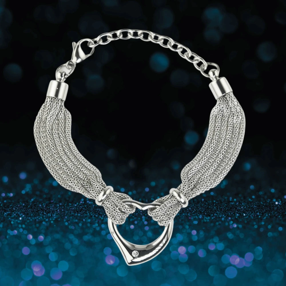 Steel Heart Bracelet