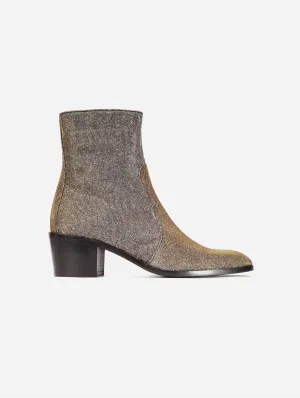 Steffy Veganes Leder Niedrige Absätze Vegane Stiefel | Metallisch