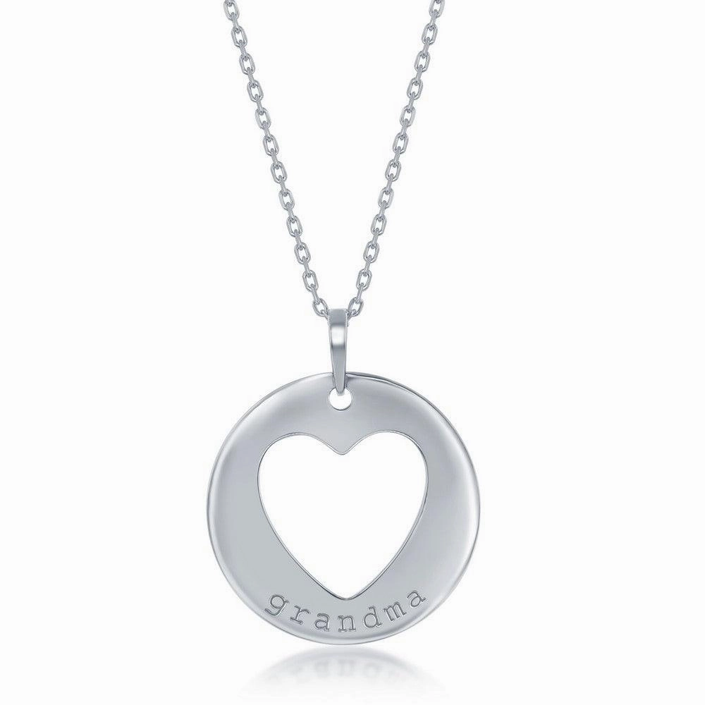 Sterling Silver 3PC Generation-Hearts Necklace Set - 18 2 Inch Grandma 16 2 Inch Mom; 14 2 Daughter