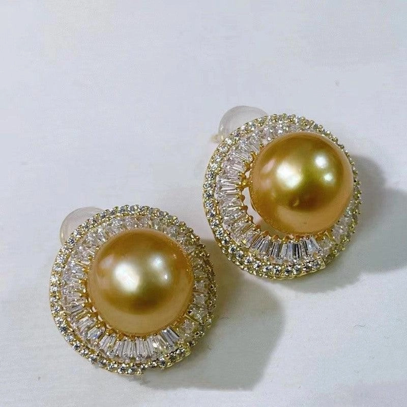 Sterling Silver Ladder Square Fashion Accessorized Pearl Earrings