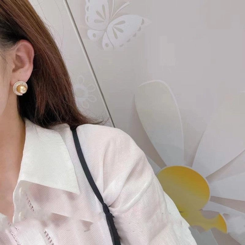 Sterling Silver Ladder Square Fashion Accessorized Pearl Earrings 