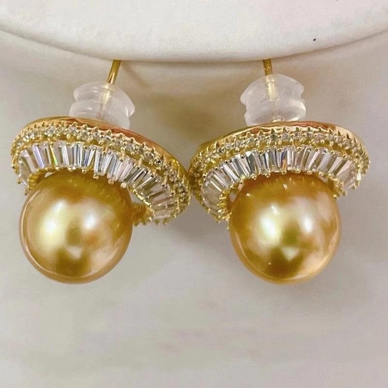 Sterling Silver Ladder Square Fashion Accessorized Pearl Earrings