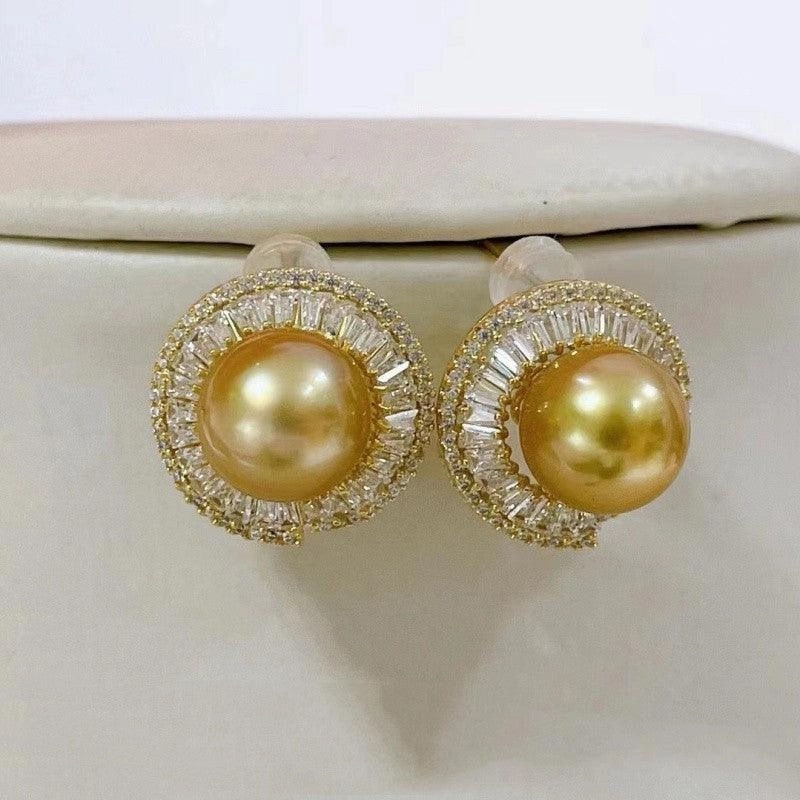 Sterling Silver Ladder Square Fashion Accessorized Pearl Earrings