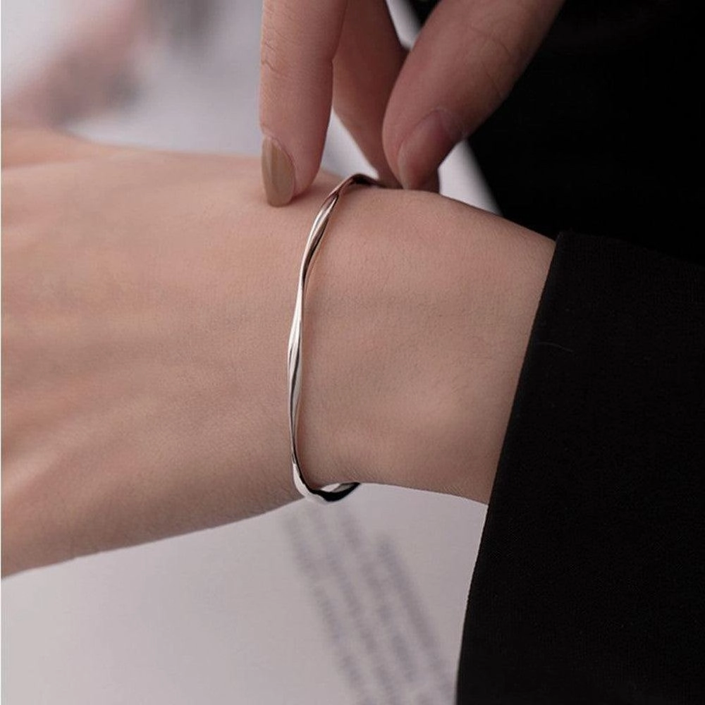 Sterling Silver Mobius Ring Bracelet Fashionable And High Level 