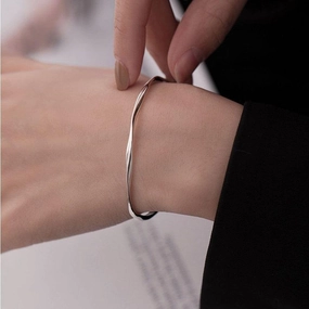 Sterling Silver Mobius Ring Bracelet Fashionable And High Level 