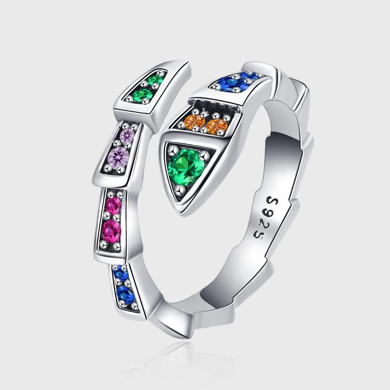 Sterling Silver S925 Snake Fashion Ring