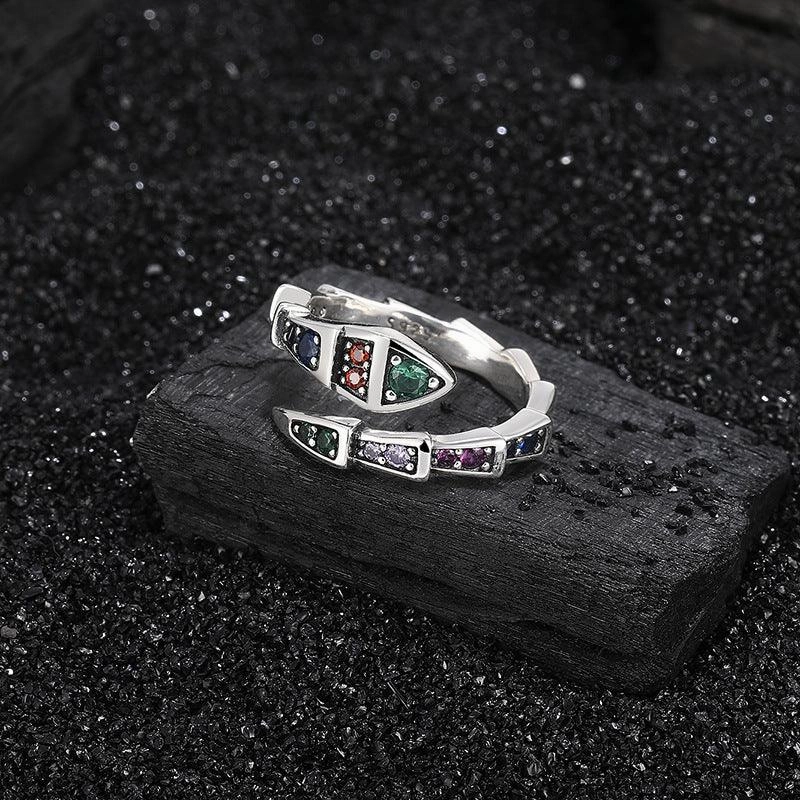 Sterling Silver S925 Snake Fashion Ring