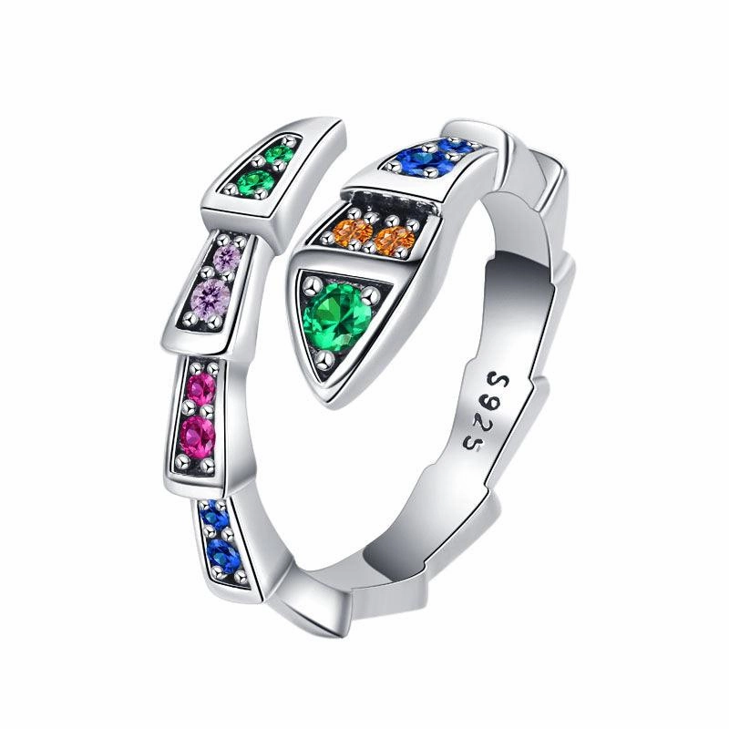 Sterling Silver S925 Snake Fashion Ring