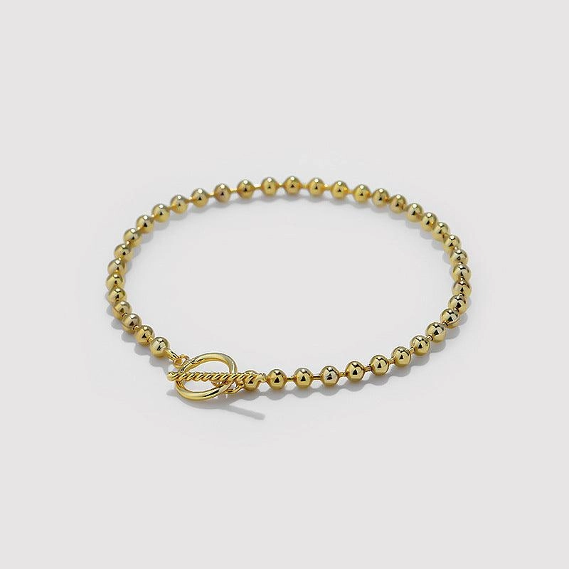 Sterling Silver Simple Retro Niche All-match Bracelet
