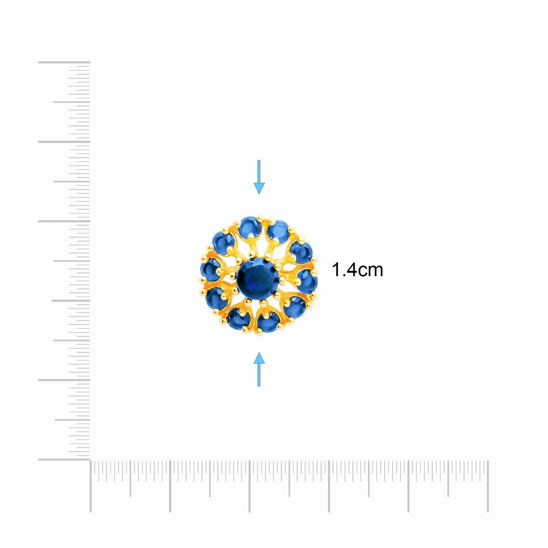 Stone Earring PSST7BL-051