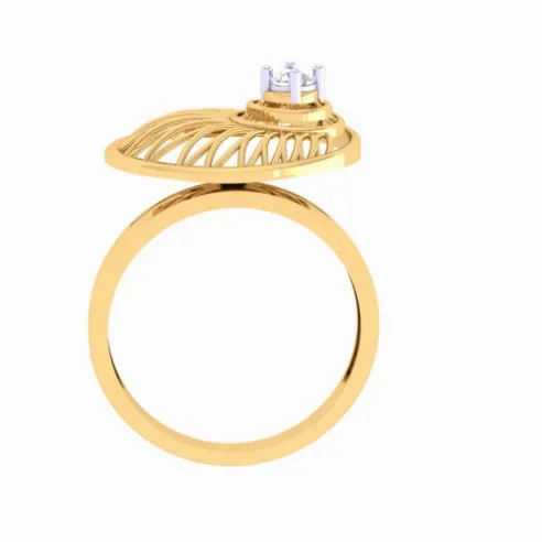 Stone-studded Impeccable Gold Earring